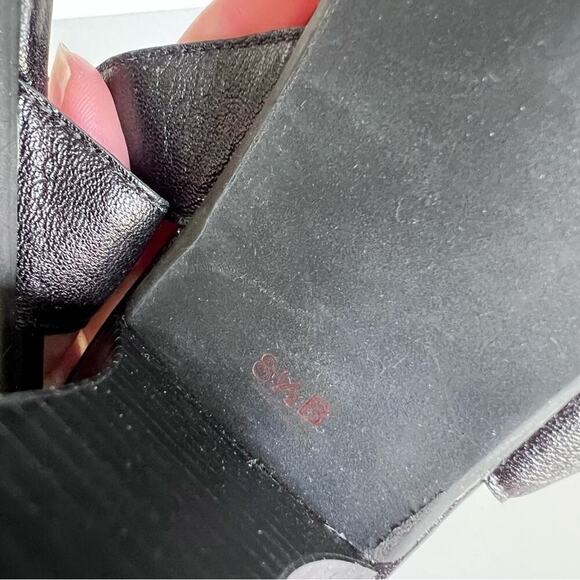 Talbots Black Leather Sandals 8.5 - Picture 13 of 14